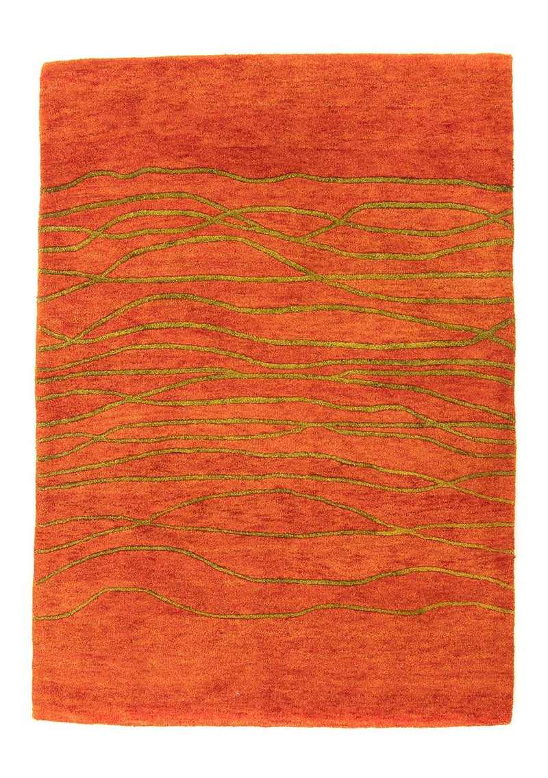 Uldtæppe - 193 x 137 cm - rust
