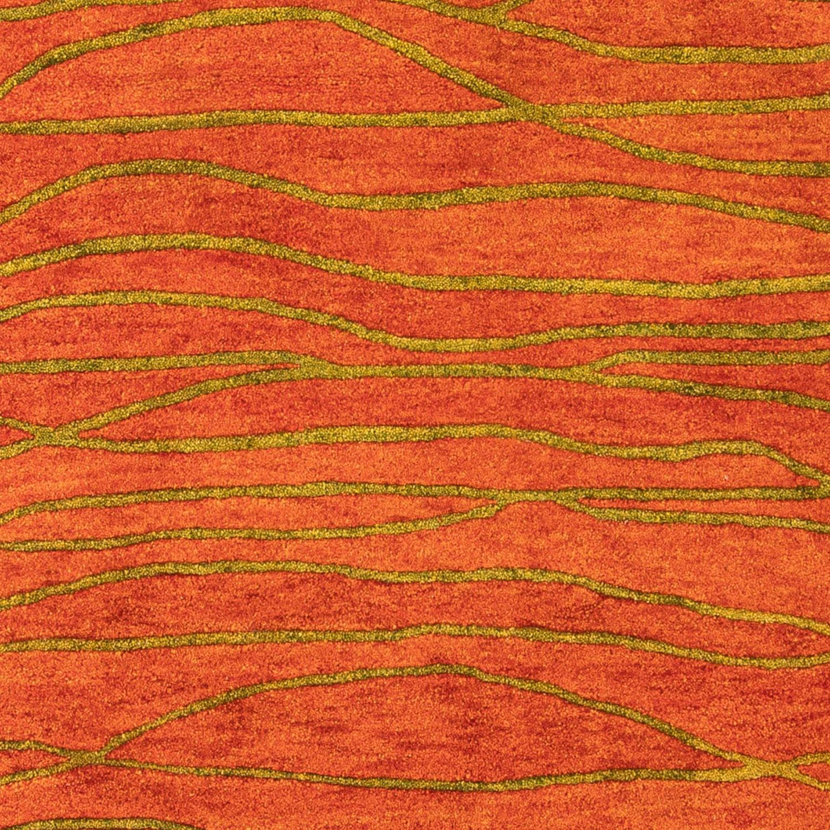 Uldtæppe - 193 x 137 cm - rust