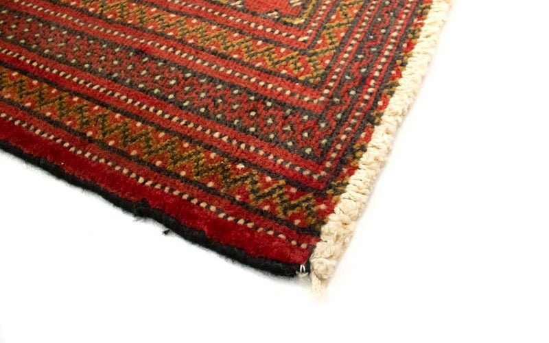 Turkaman-tæppe - 130 x 60 cm - rød