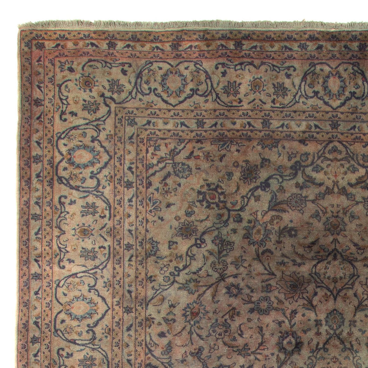 Persisk tæppe - Keshan - 350 x 250 cm - mørkebrun
