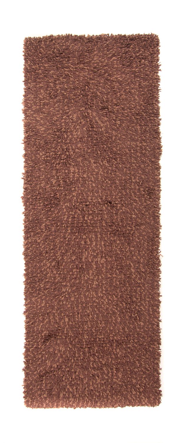Løber Tæppe med høj pæl - 198 x 70 cm - brun
