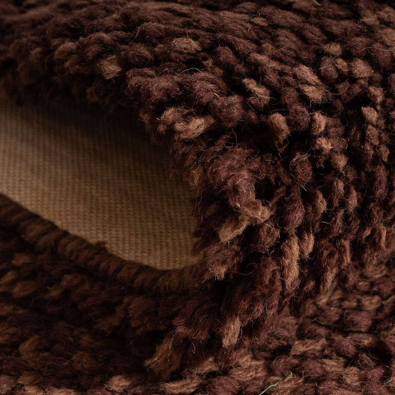 Løber Tæppe med høj pæl - 295 x 66 cm - brun