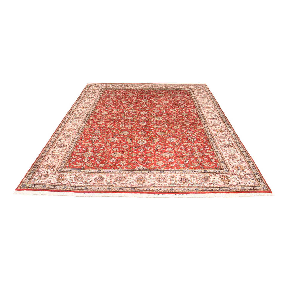 Silketæppe - Kashmir Silk - 277 x 186 cm - rød