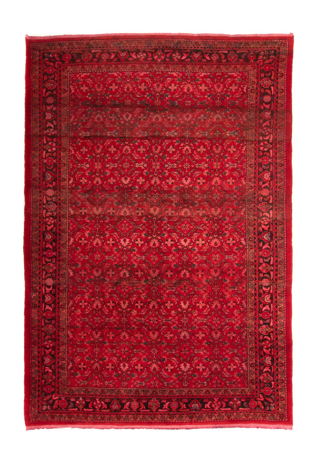 Persisk tæppe - Nomadisk - 342 x 212 cm - mørkerød