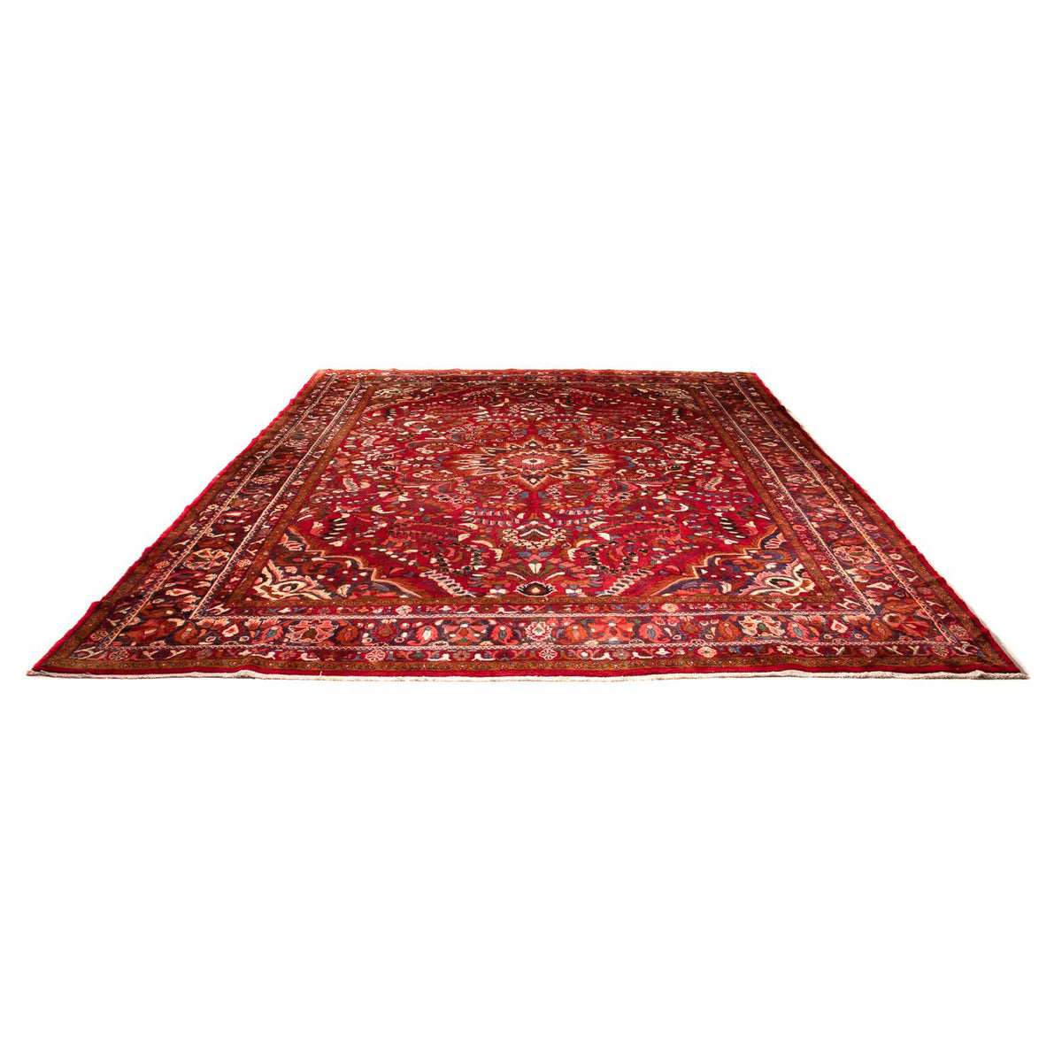 Persisk tæppe - Nomadisk - 460 x 326 cm - mørkerød