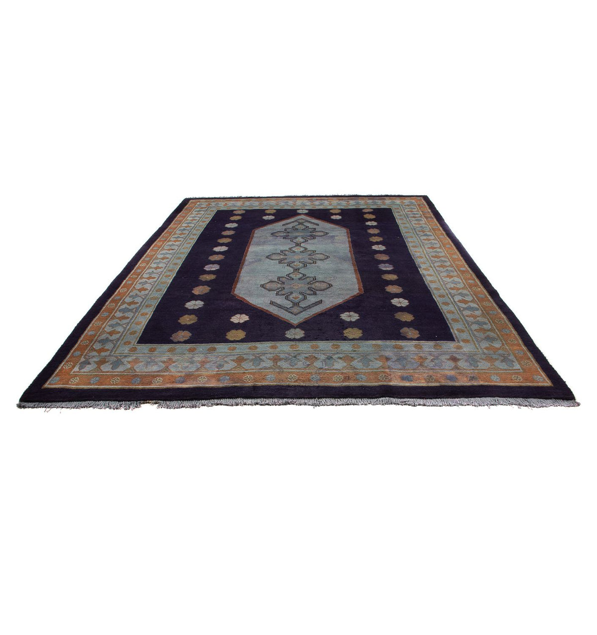 Persisk tæppe - Nomadisk - 325 x 245 cm - mørkeblå