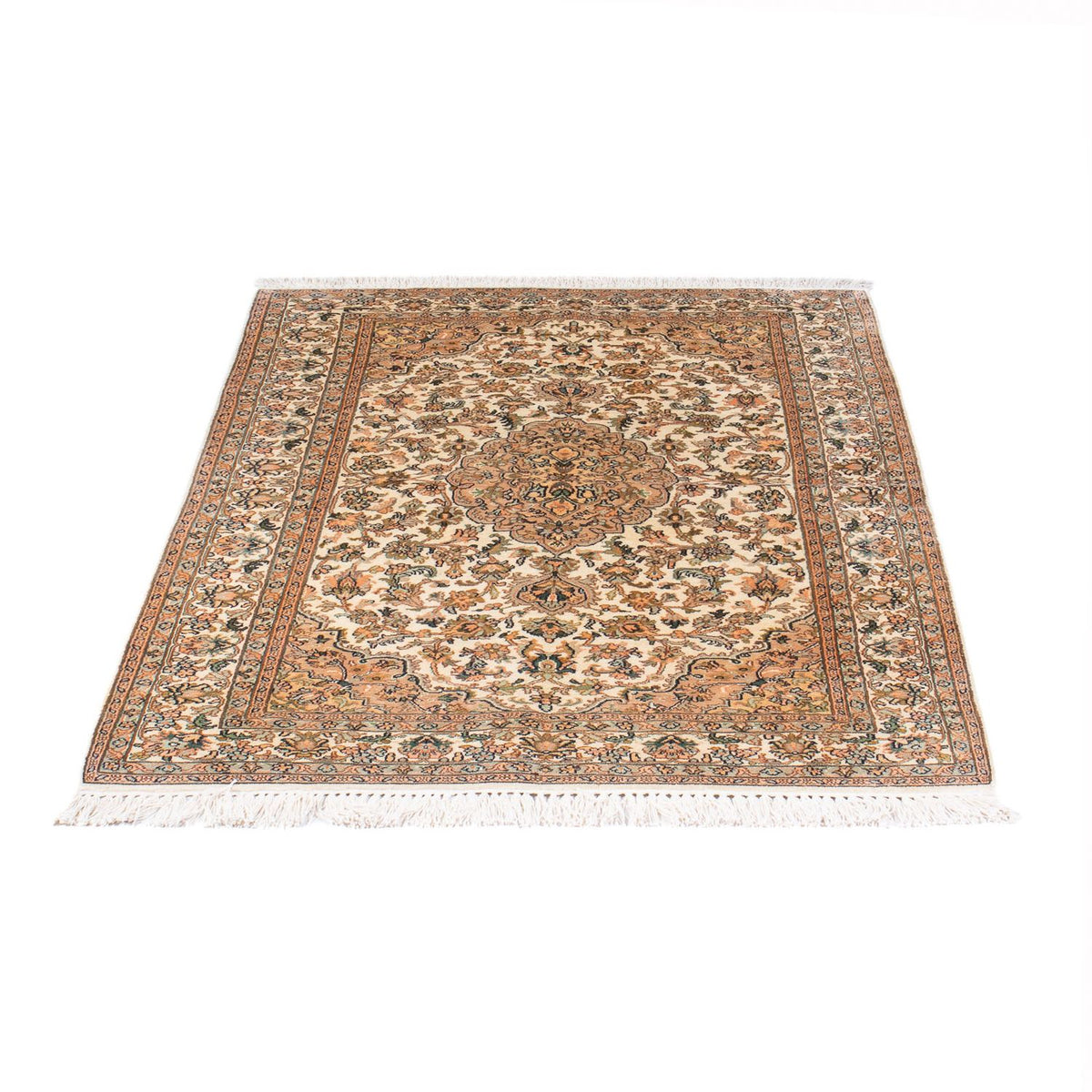 Silketæppe - Kashmir Silk - 150 x 96 cm - creme