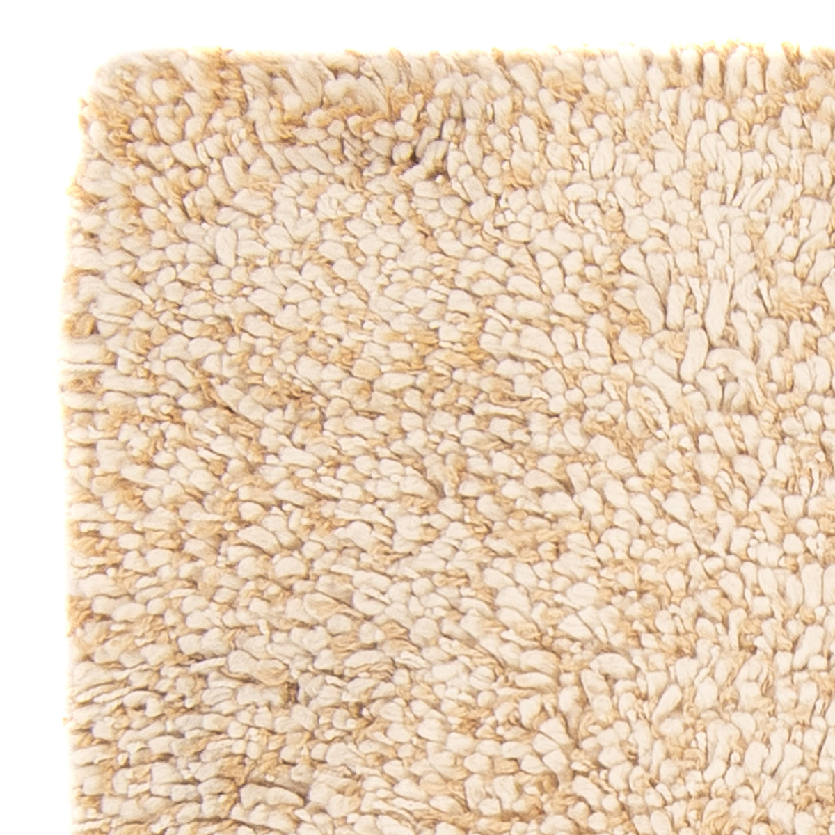 Tæppe med høj pæl - 90 x 60 cm - beige