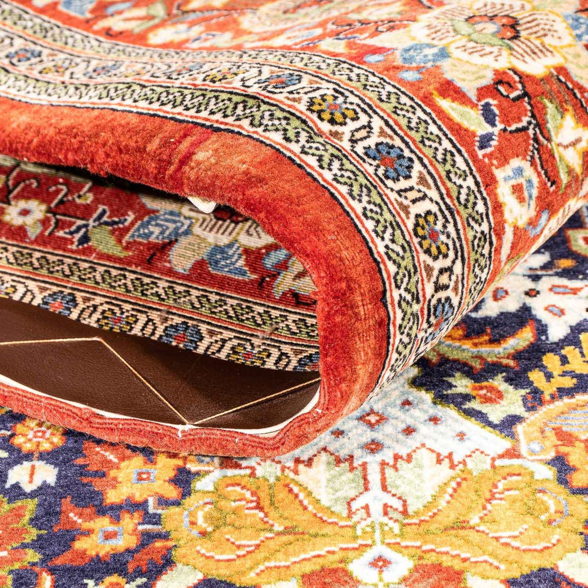 Persisk tæppe - Ghom - 216 x 116 cm - rød