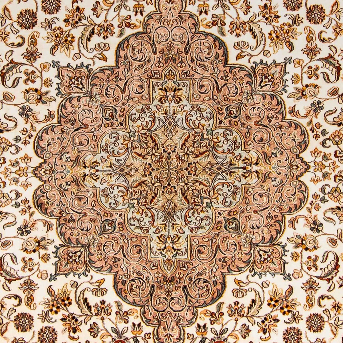 Silketæppe - Kashmir Silk - 307 x 243 cm - beige