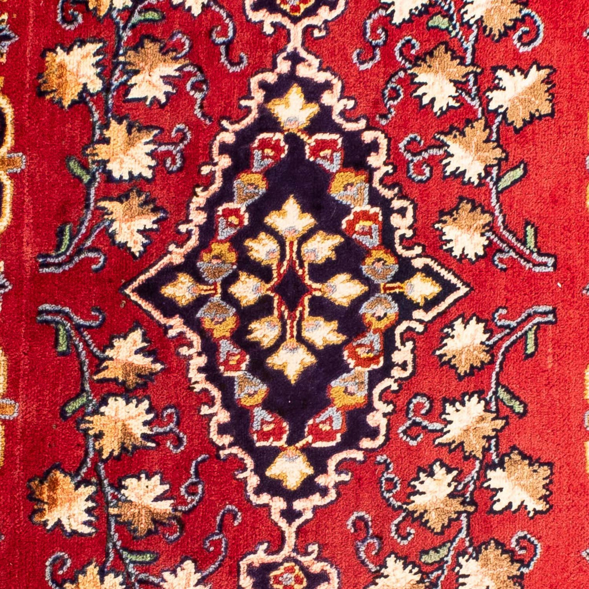 Persisk tæppe - Keshan - 88 x 62 cm - mørkerød