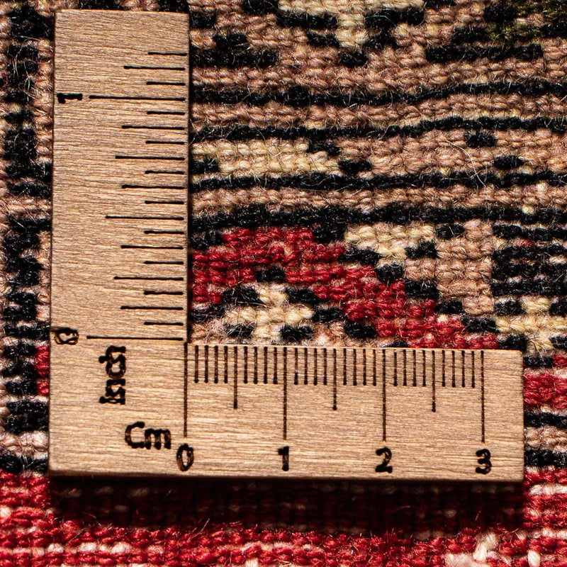 Pakistan Tæppe firkantet  - 63 x 62 cm - rød