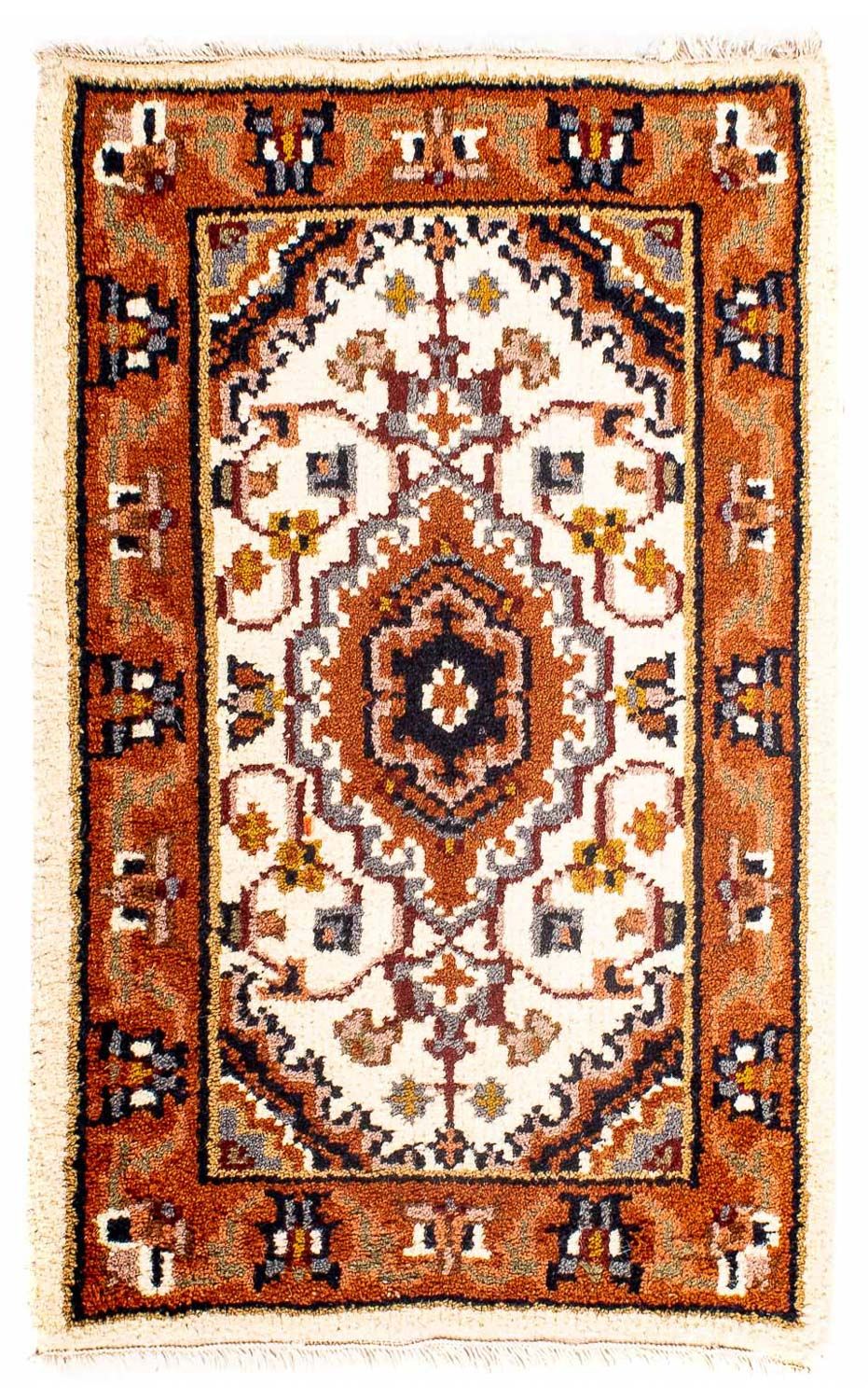 Orientalsk tæppe - Bijar - Indus - 90 x 60 cm - beige