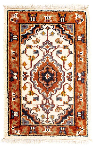 Orientalsk tæppe - Bijar - Indus - 91 x 60 cm - beige