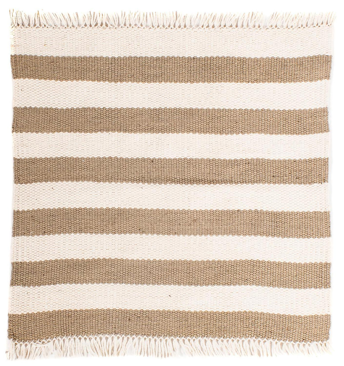 Kelim-tæppe - Trendy firkantet - 68 x 64 cm - beige