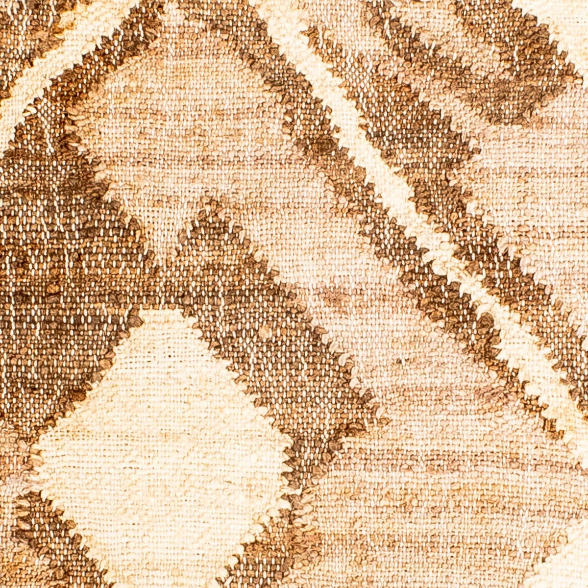 Kelim-tæppe - Trendy firkantet  - 63 x 62 cm - lys brun