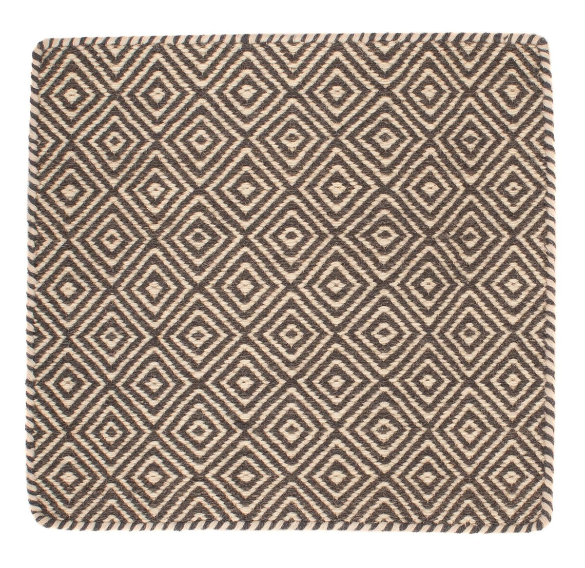 Kelim-tæppe - Trendy firkantet - 45 x 45 cm - flerfarvet