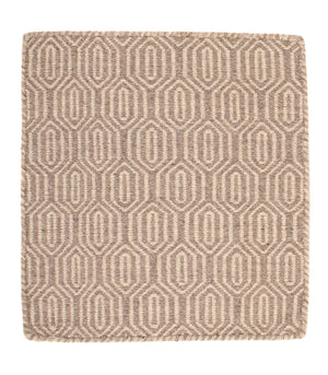 Kelim-tæppe - Trendy firkantet  - 46 x 45 cm - lys brun