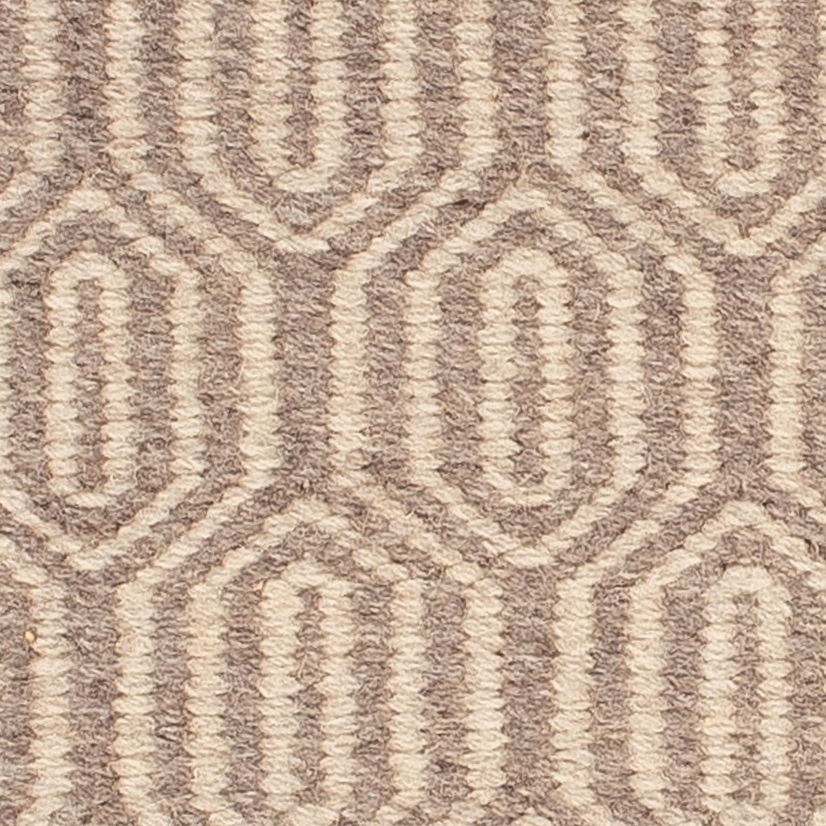 Kelim-tæppe - Trendy firkantet  - 46 x 45 cm - lys brun