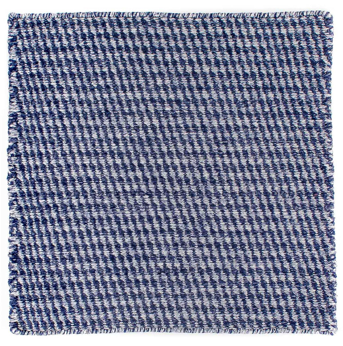 Kelim-tæppe - Trendy firkantet  - 63 x 62 cm - mørkeblå