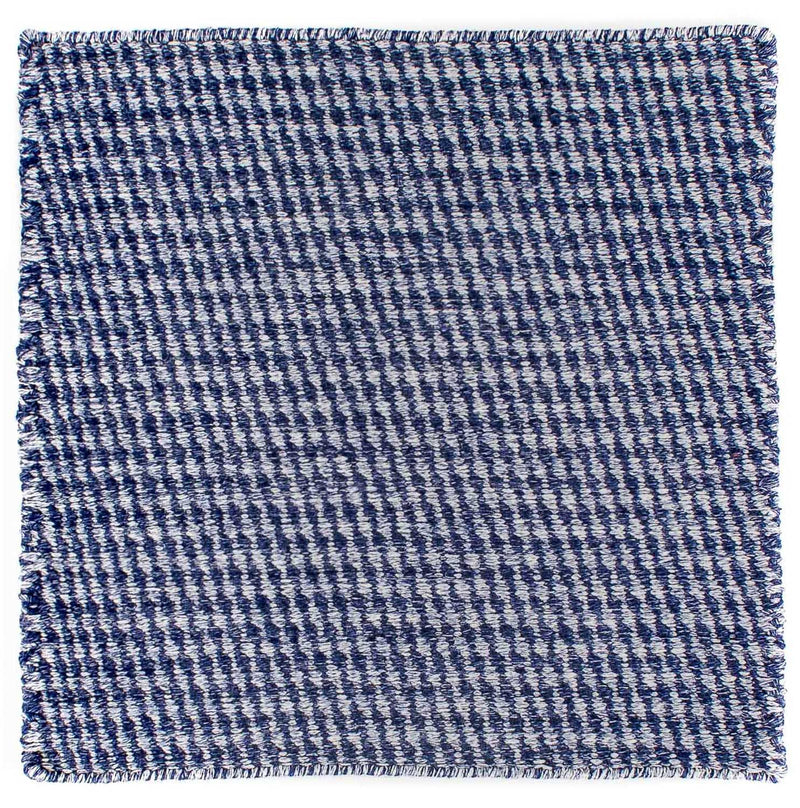Kelim-tæppe - Trendy firkantet  - 63 x 62 cm - mørkeblå