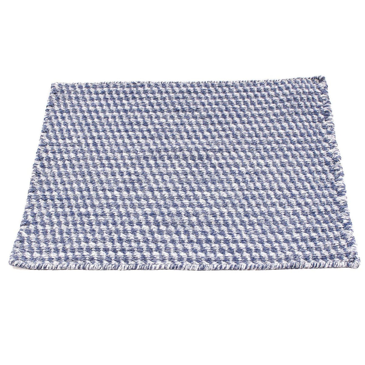Kelim-tæppe - Trendy firkantet  - 63 x 62 cm - mørkeblå