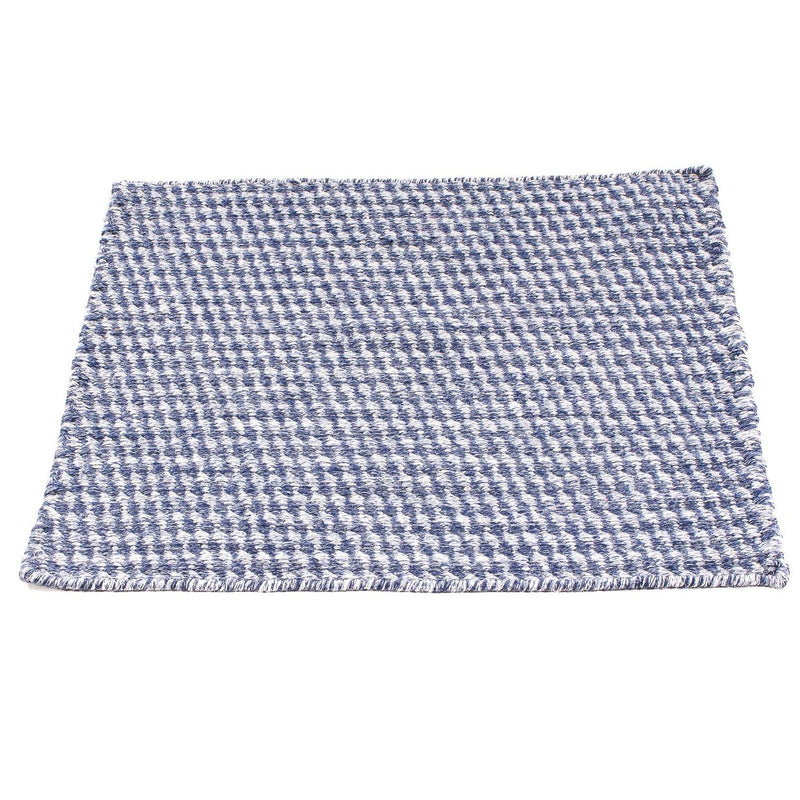 Kelim-tæppe - Trendy firkantet  - 63 x 62 cm - mørkeblå