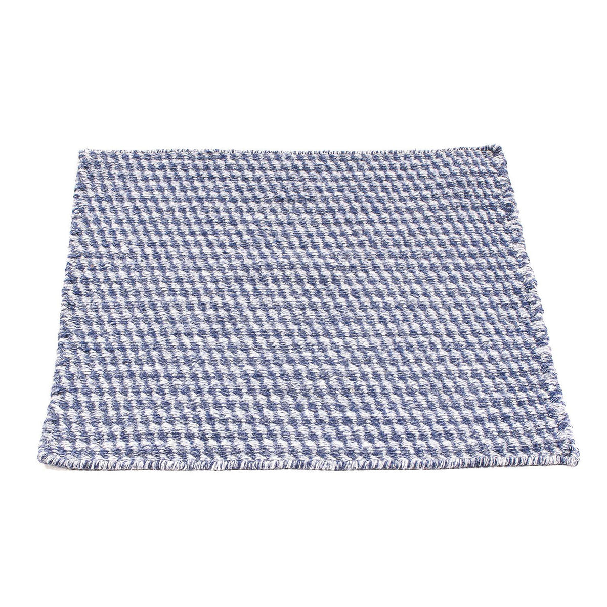 Kelim-tæppe - Trendy firkantet  - 63 x 62 cm - mørkeblå