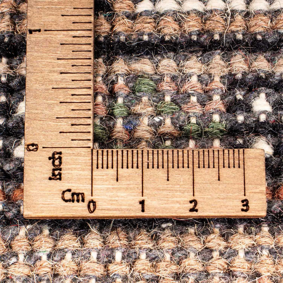 Uldtæppe - 91 x 61 cm - beige