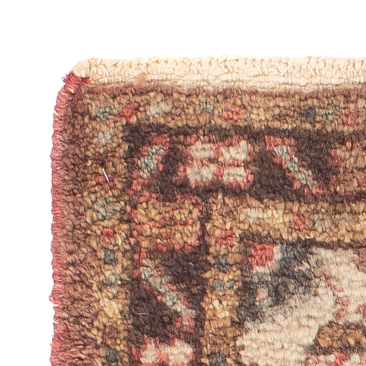 Persisk tæppe - Nomadisk - 60 x 40 cm - lys brun