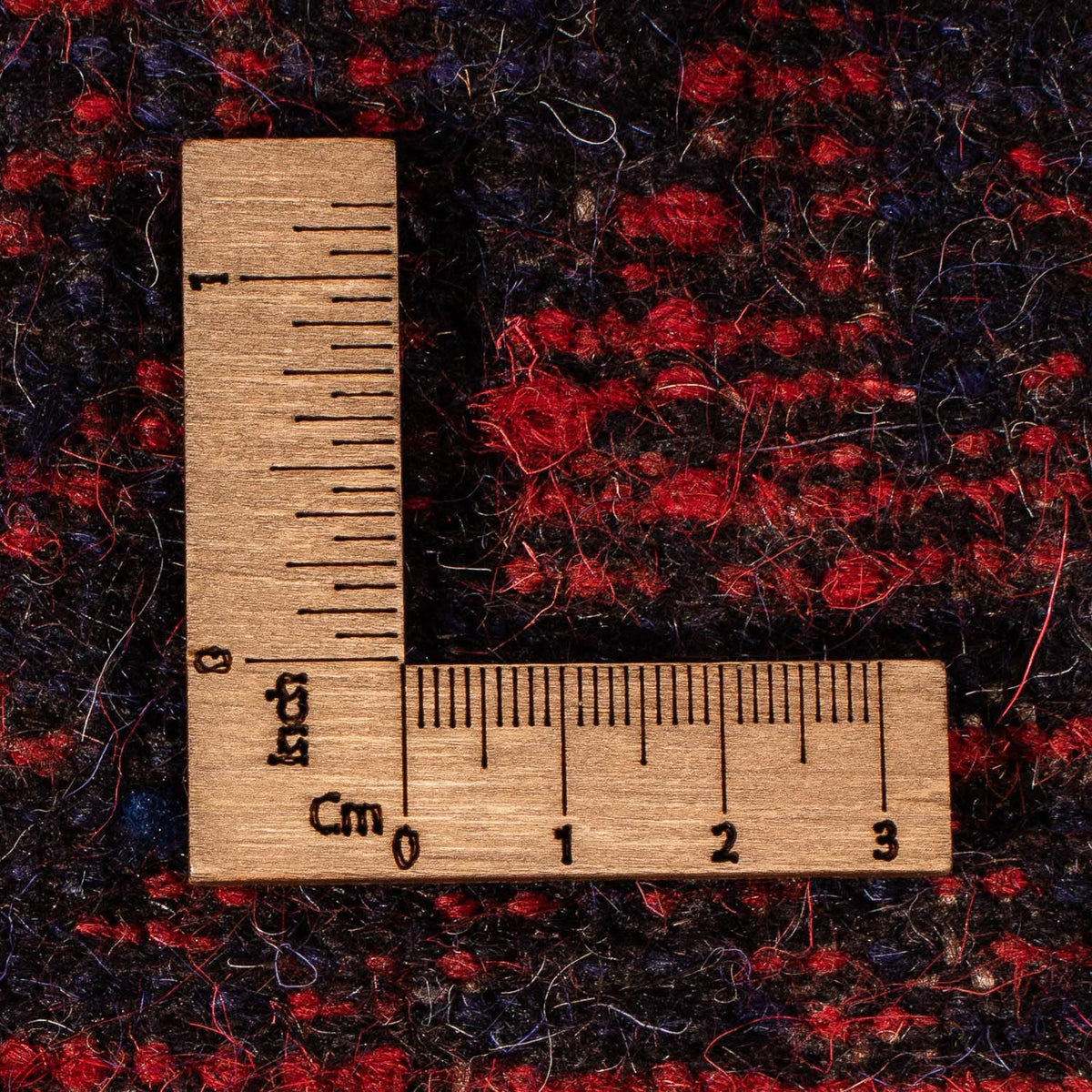 Baluch-tæppe - 132 x 79 cm - mørkerød