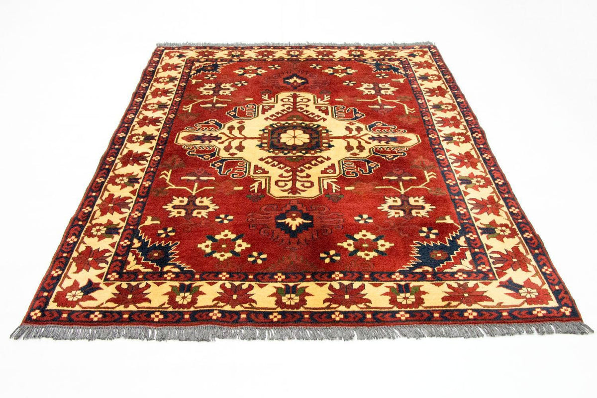 Afghansk tæppe - Hatshlu - 195 x 159 cm - rust