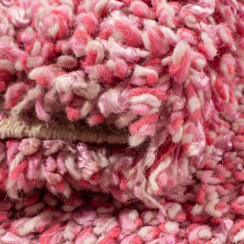 Tæppe med høj pæl - 95 x 62 cm - pink