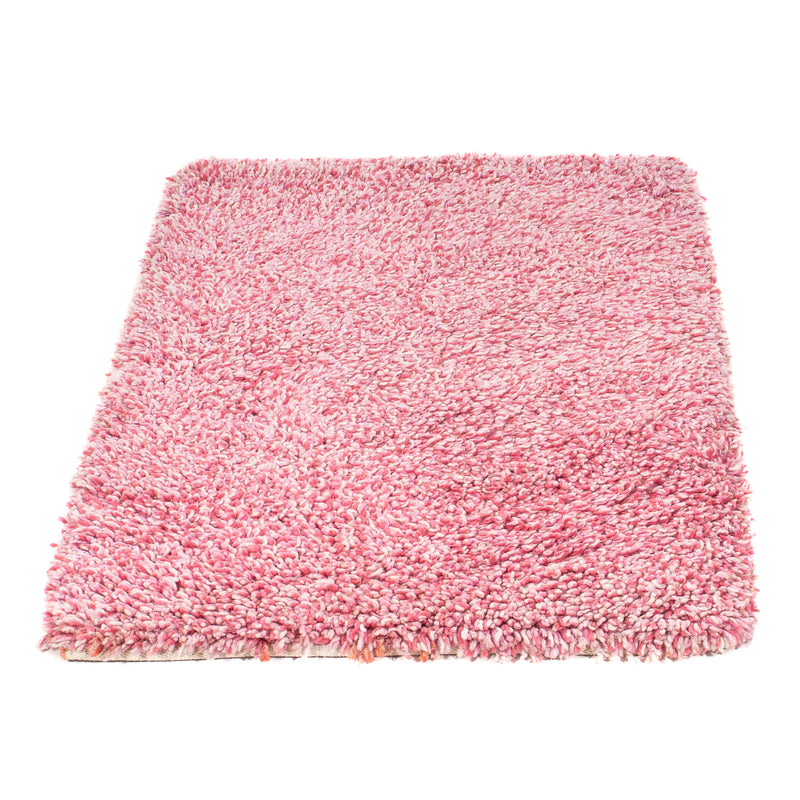 Tæppe med høj pæl - 95 x 62 cm - pink