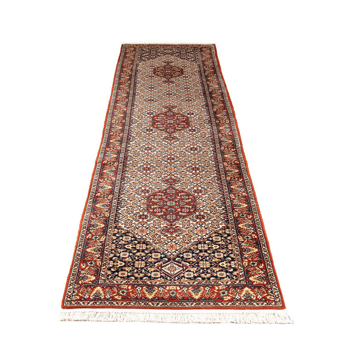 Løber Orientalsk tæppe - Bijar - Indus - 340 x 77 cm - beige