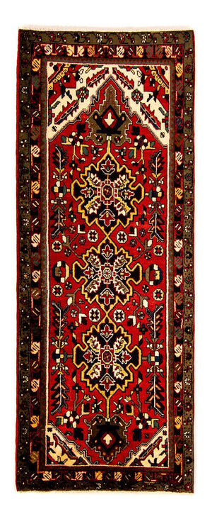 Løber Persisk tæppe - Nomadisk - 213 x 86 cm - mørkerød