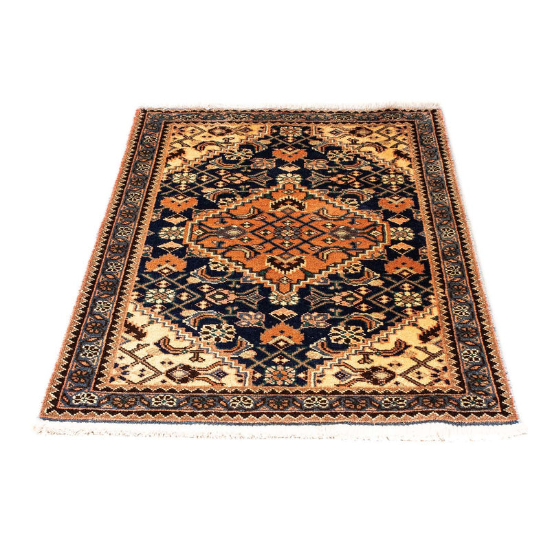 Persisk tæppe - Nomadisk - 119 x 70 cm - mørkeblå