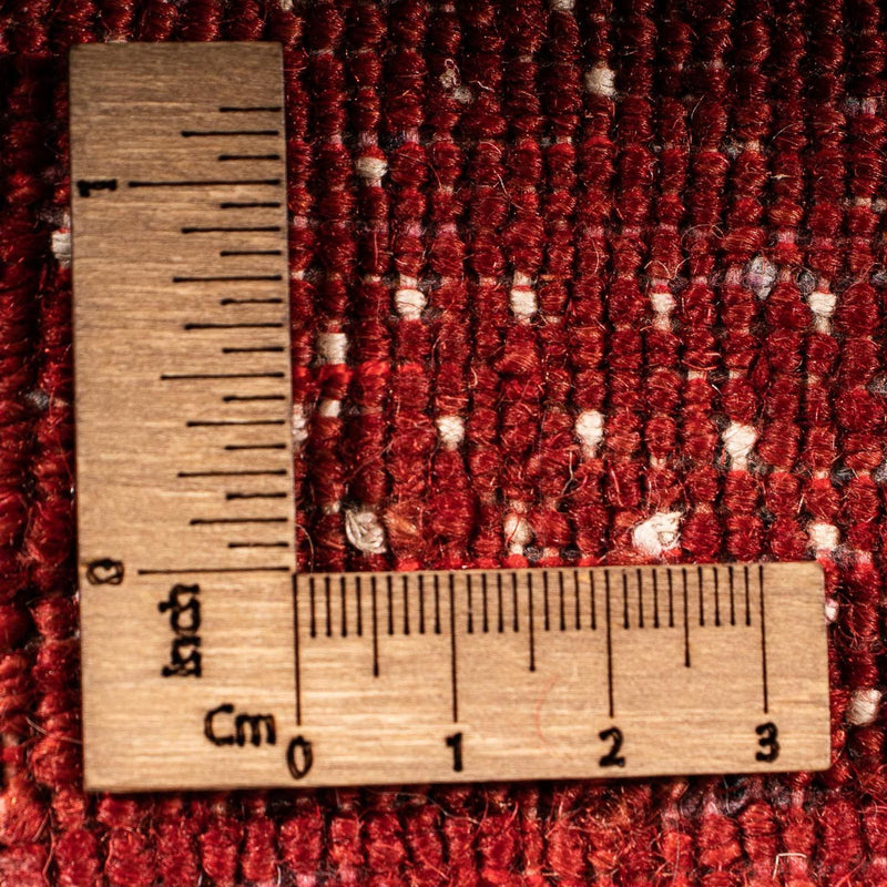 Gabbeh Tæppe - Loribaft Persisk - 120 x 81 cm - mørkerød