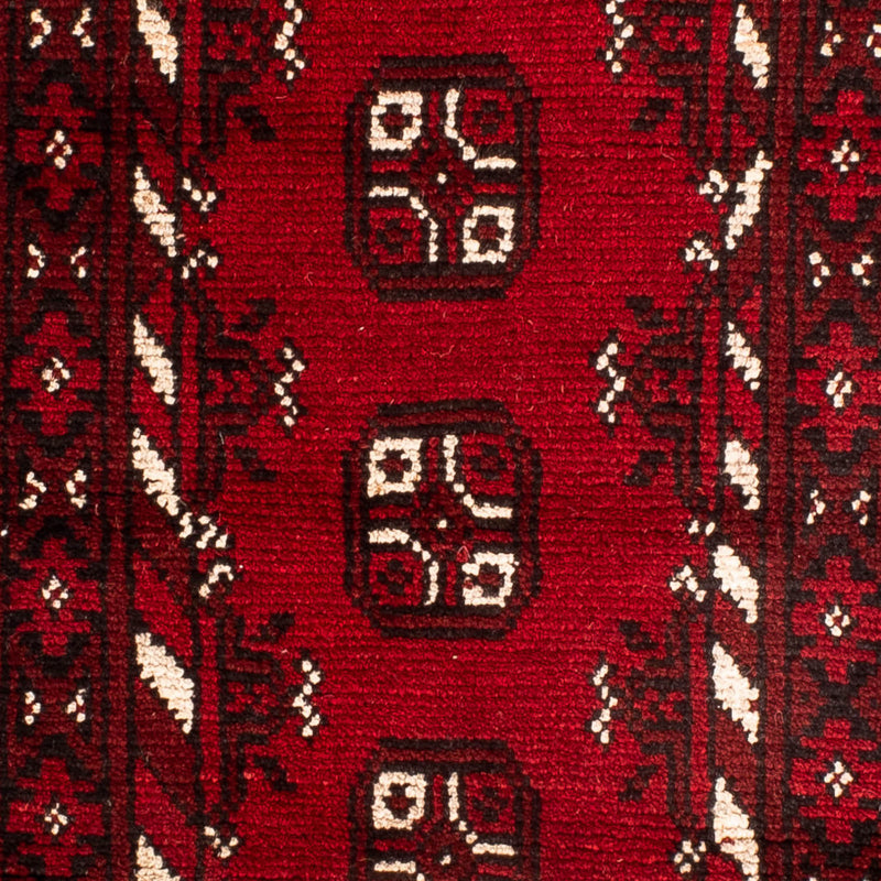 Afghansk tæppe - Filpa - 90 x 60 cm - mørkerød