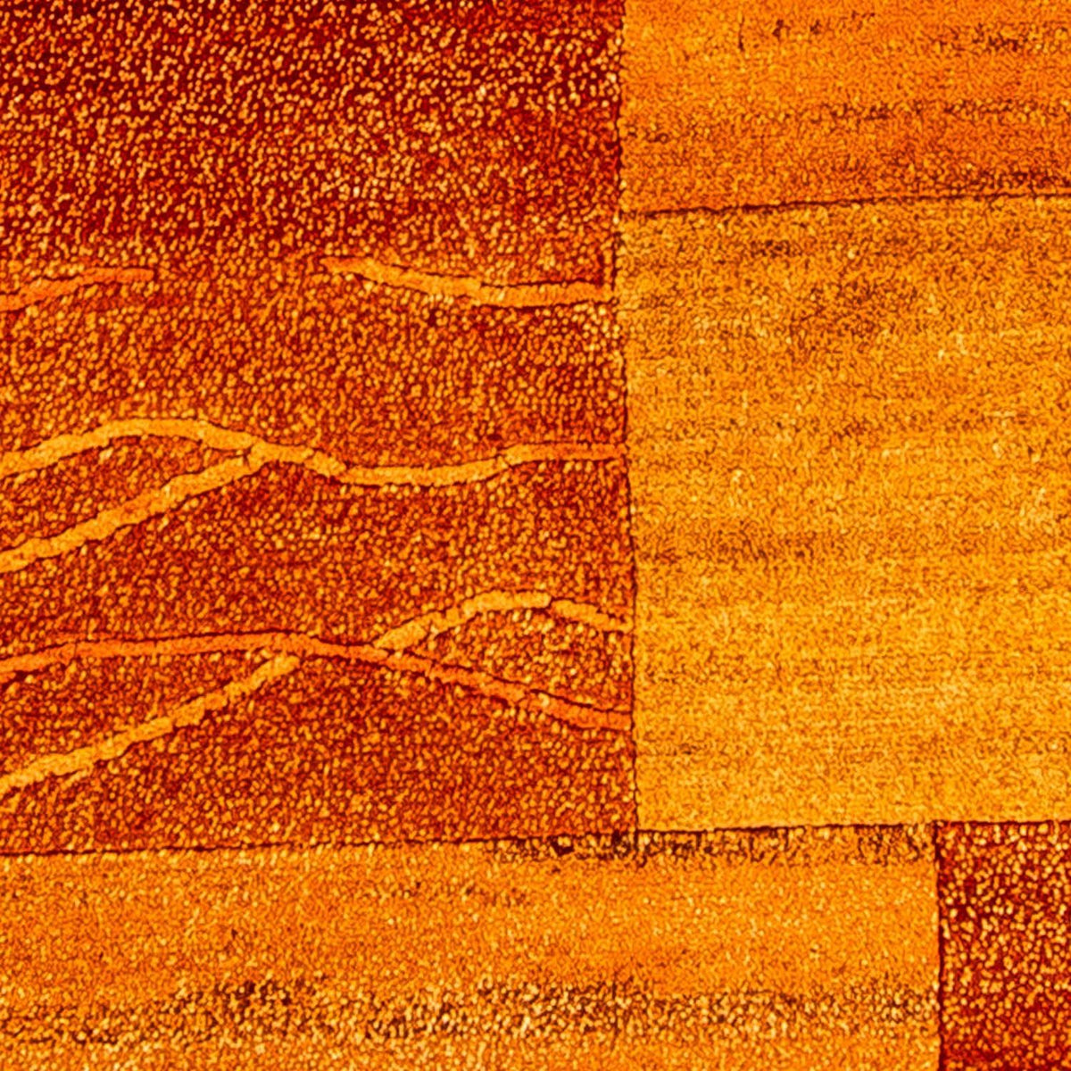 Nepal Tæppe - 198 x 84 cm - orange