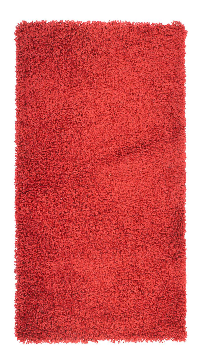 Tæppe med høj pæl - 110 x 60 cm - rød