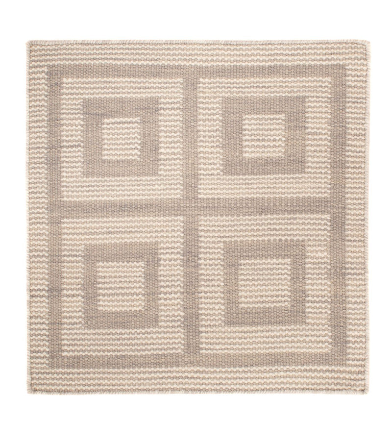 Kelim-tæppe - Trendy firkantet  - 60 x 60 cm - beige