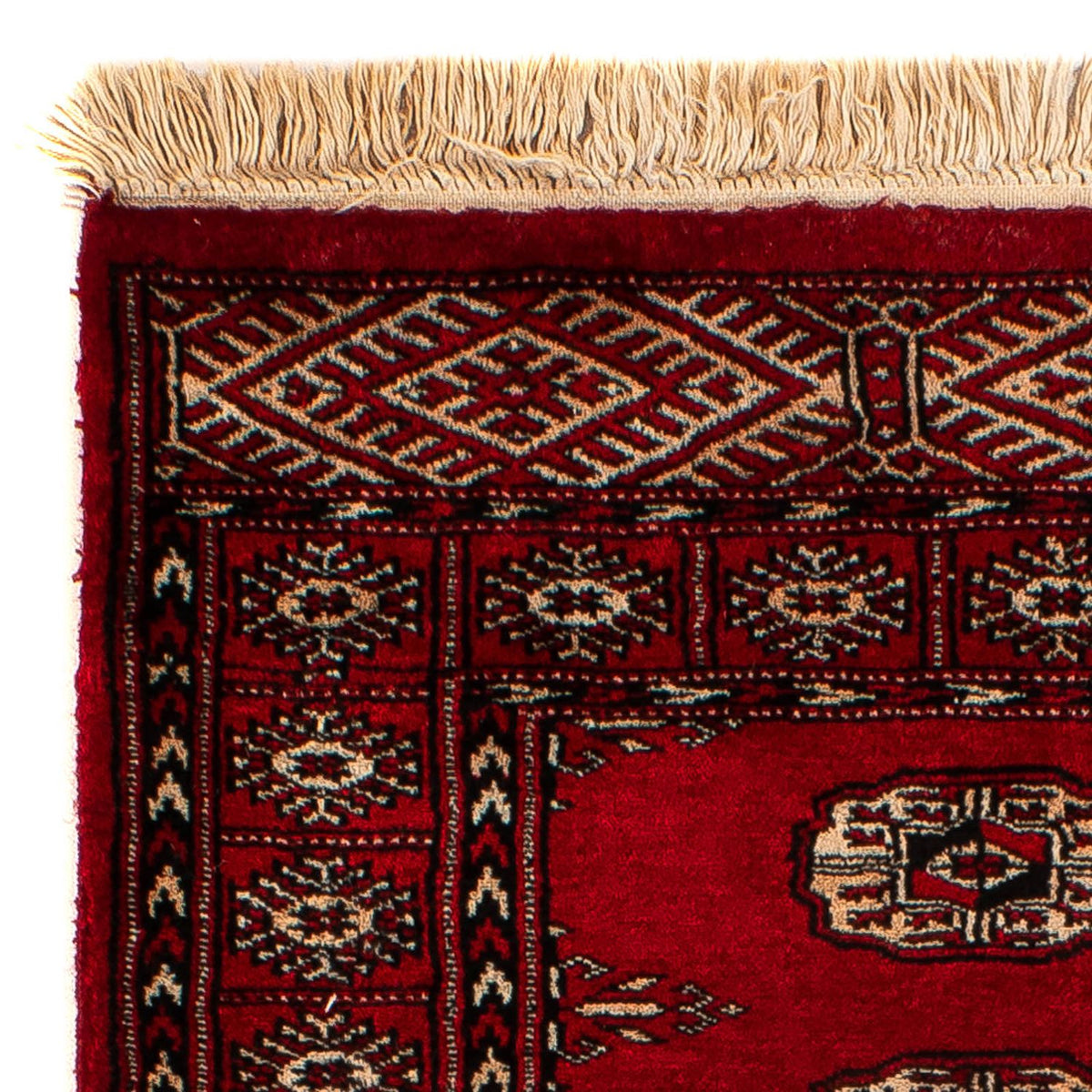 Pakistan Tæppe - 115 x 78 cm - mørkerød