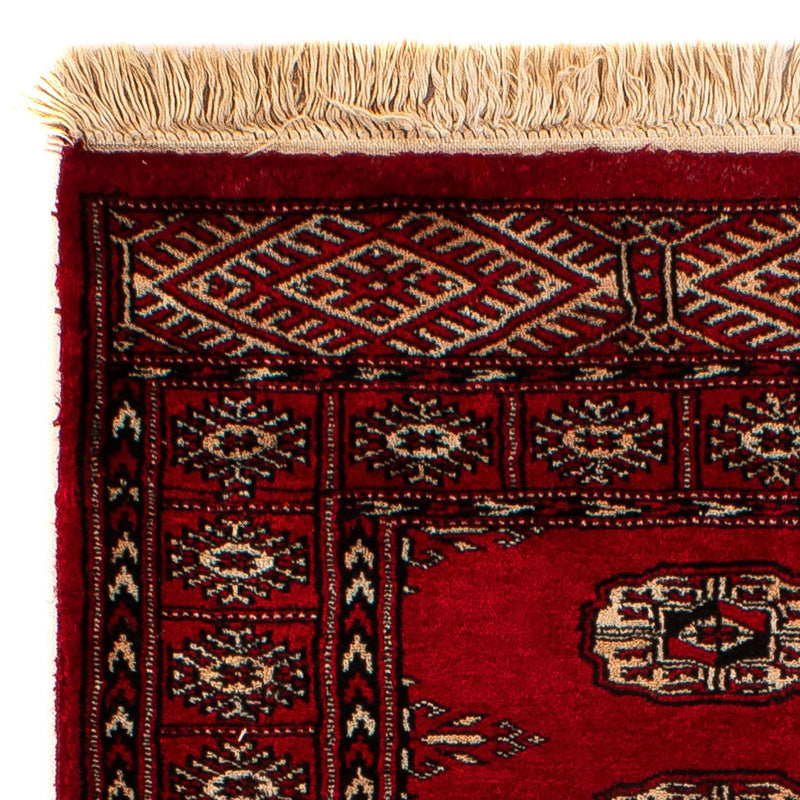 Pakistan Tæppe - 115 x 78 cm - mørkerød