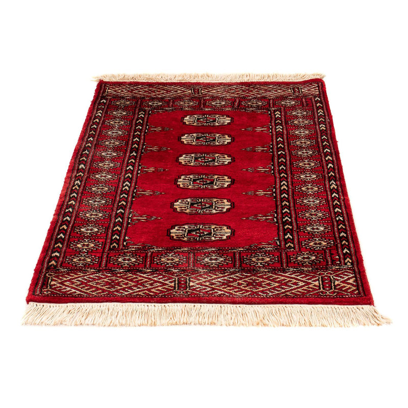 Pakistan Tæppe - 115 x 78 cm - mørkerød