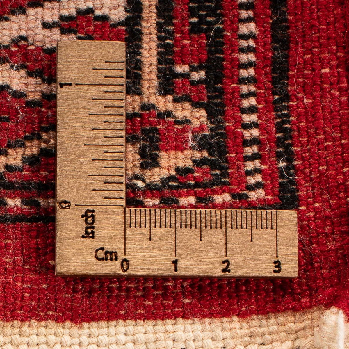 Pakistan Tæppe - 115 x 78 cm - mørkerød