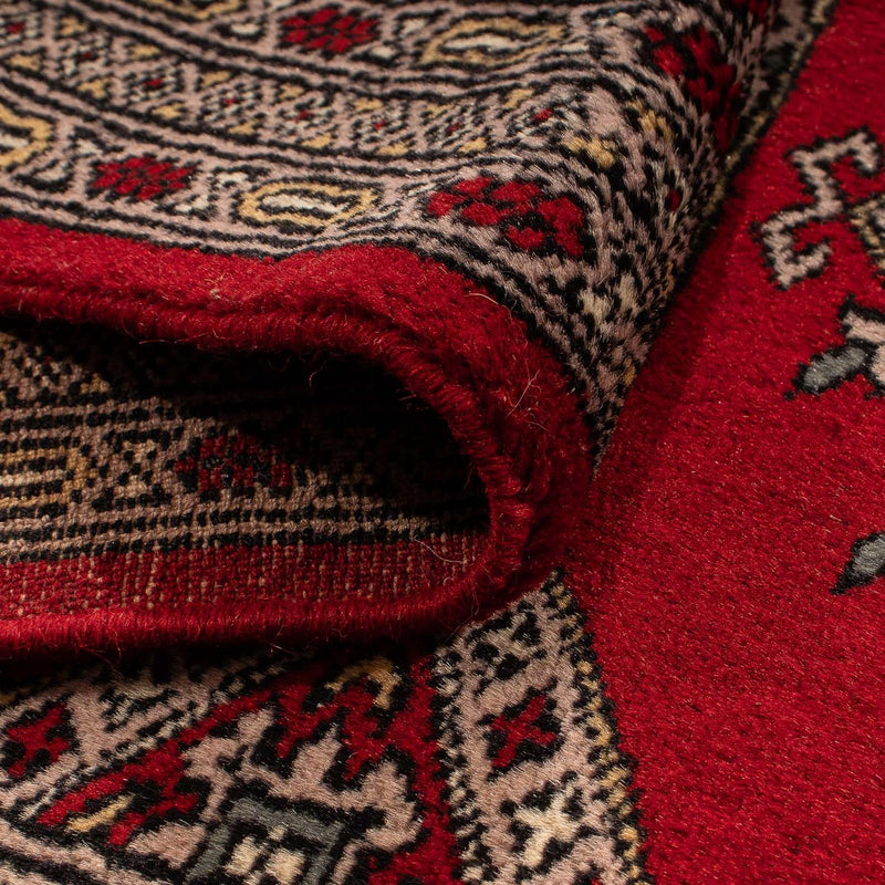Løber Pakistan Tæppe - 192 x 64 cm - mørkerød