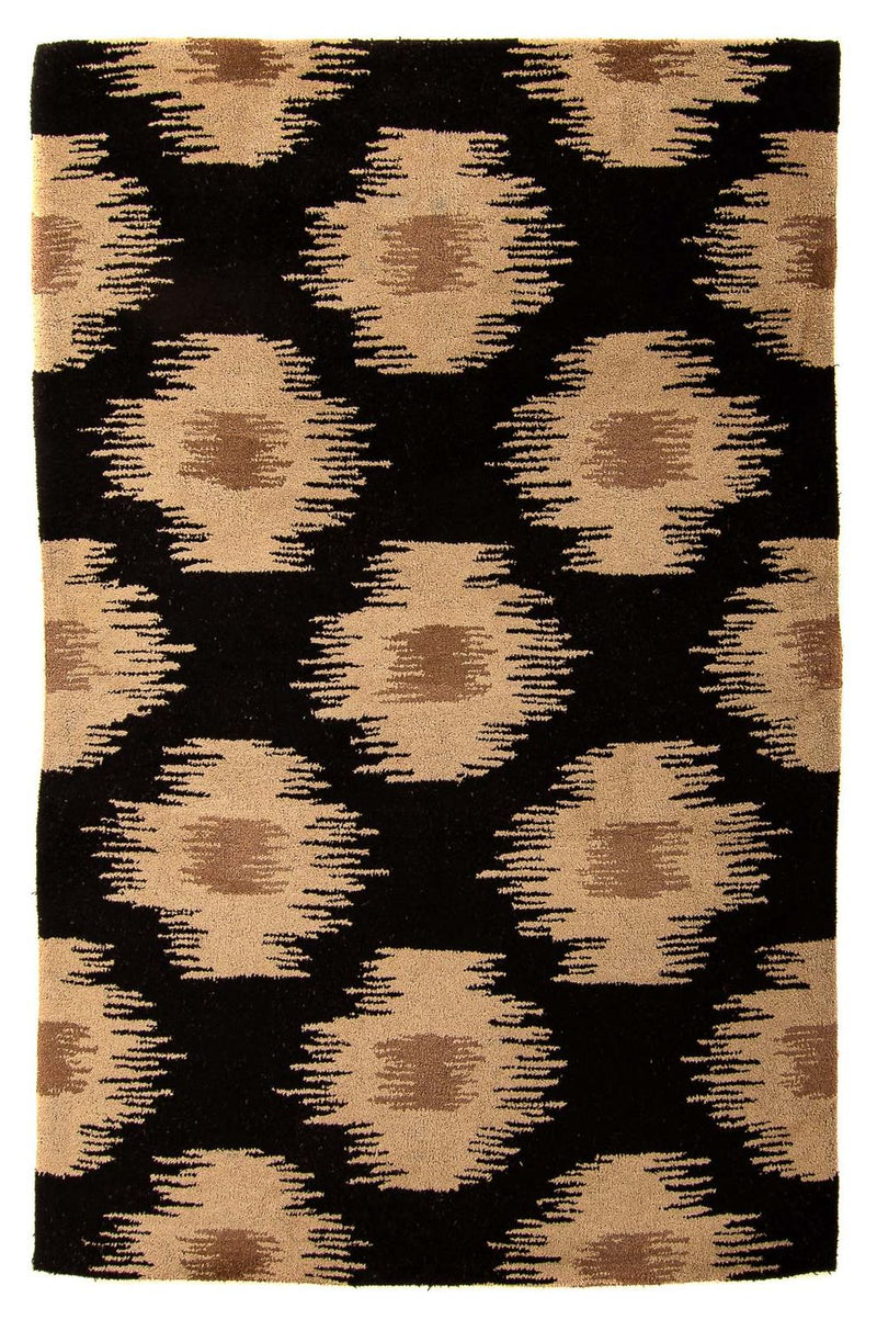 Uldtæppe - 235 x 150 cm - mørkeblå