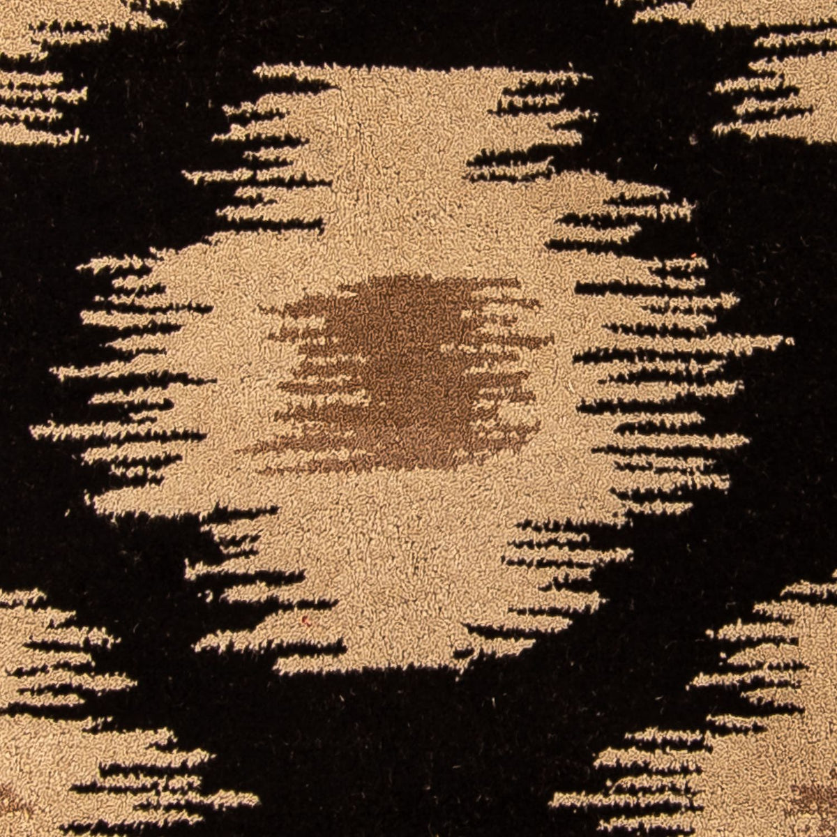 Uldtæppe - 235 x 150 cm - mørkeblå