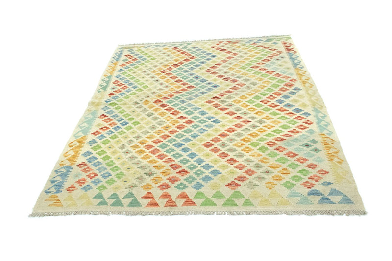 Kelim-tæppe - orientalsk - 189 x 151 cm - farvet